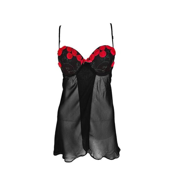 dark coquette rose babydoll cami - Picture 1 of 6